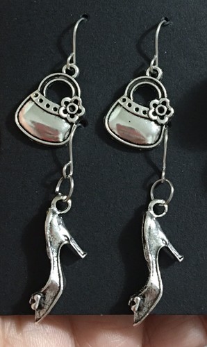 2pairs lot earrings purse - lot, &